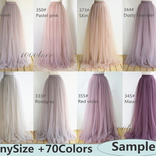Sample of the Tulle Color Swatch of Tullecolor Card of the | Etsy