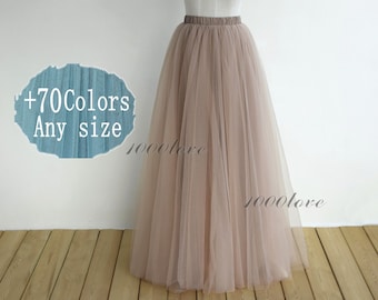 Skin floor length tulle skirt , adult tulle skirt women's tutu,bridesmaid dress