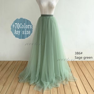 Sage green adult tulle skirt,  bridesmaid dress tutu skirt,wedding party prom dress