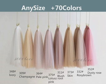 Jupe en tulle pour adulte jusqu'aux genoux, jupe en tulle de mariage de demoiselle d'honneur 3 couches de longueur moyenne, tutu pour femme de taille personnalisée, toutes les couleurs, toutes les tailles