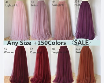 Tulle skirt 100+colors adult wedding bridesmaid tulle skirt,any size women tulle skirt,custom tulle wedding skirt dresses