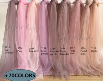 Wedding bridesmaid tulle fabric,wedding fabric decorate,softest tulle fabric by meter. any color fabric