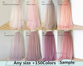 Échantillon du tulle, échantillon de couleur de tulle, nuancier du tulle, plus de 200 couleurs au choix