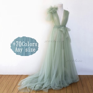 Pea green Sheer tulle dress formal evening dresses, sleeveless  photo shoot dress,Maternity Photography ,Tulle Maternity Gown,robe dress
