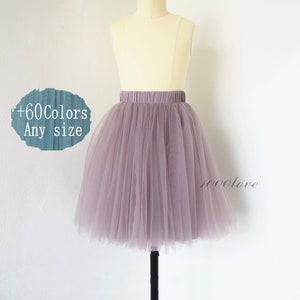 Adult Lavender purple softest women tulle skirt, Elegant beauty bridesmaid dress custom size softest tulle skirt