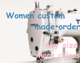 Women custom fee,add one pocket fee,add layer fee,add sash fee