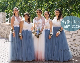 maxi tulle skirt,bridesmaid skirt wedding skirt photo shoot softest  skirt,any size any length tulle skirt
