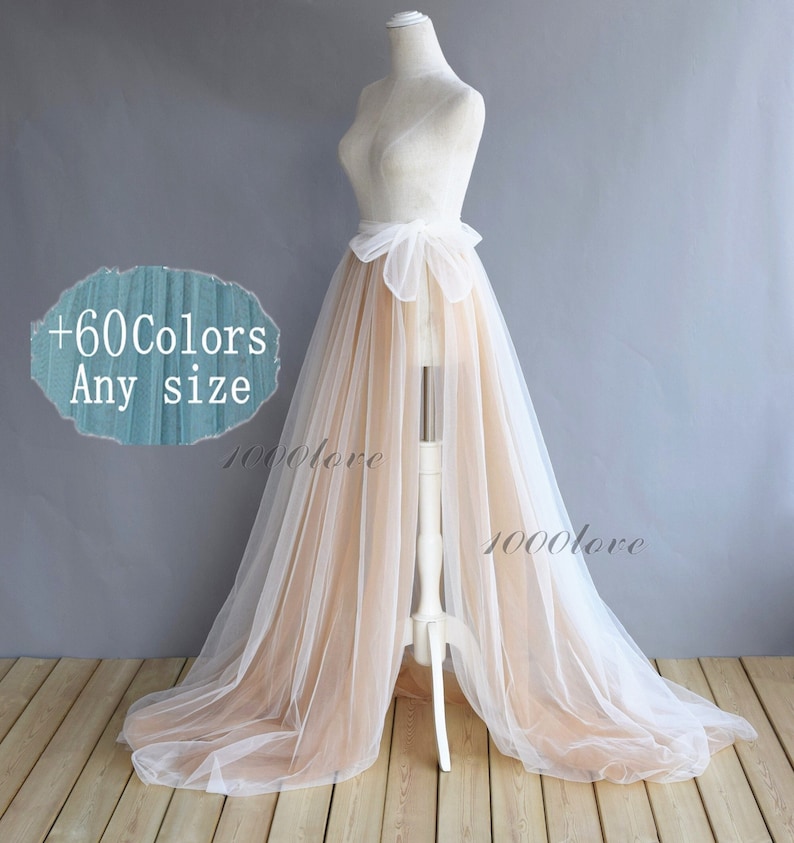 Multicolor detachable overskirt, one layer two layer or three layer ,softest tulle skirt ,bride wedding skirt,photo shoot tulle skirt 