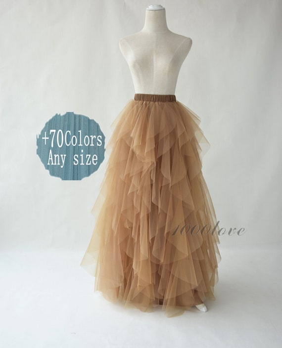 Irregular Skirt floor Length Elegant wedding Photo Shoot Evening Dating Tulle Skirt bridesmaid Dresses pretty Billowing Skirts Etsy