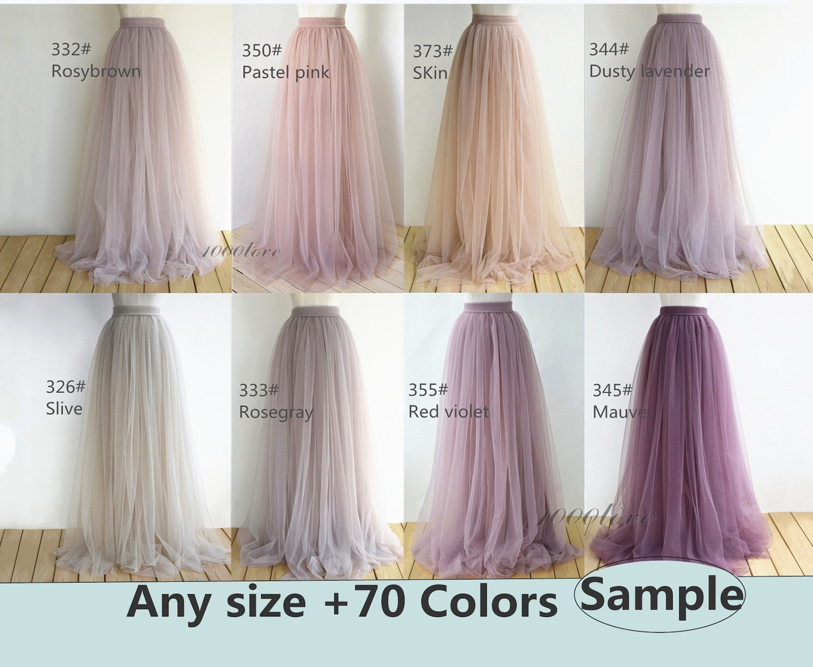 Sample of the Softest Tulle, Color Swatch of Softest Tulle,color Card ...