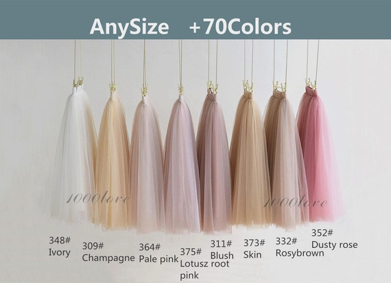 Adult knee length tulle skirt, middle length 3 layer bridesmaid wedding tulle skirt ,custom size women tutu, any color any size