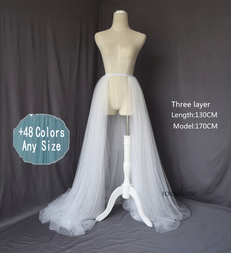 Black softest detachable overskirt one layer two layer or Etsy