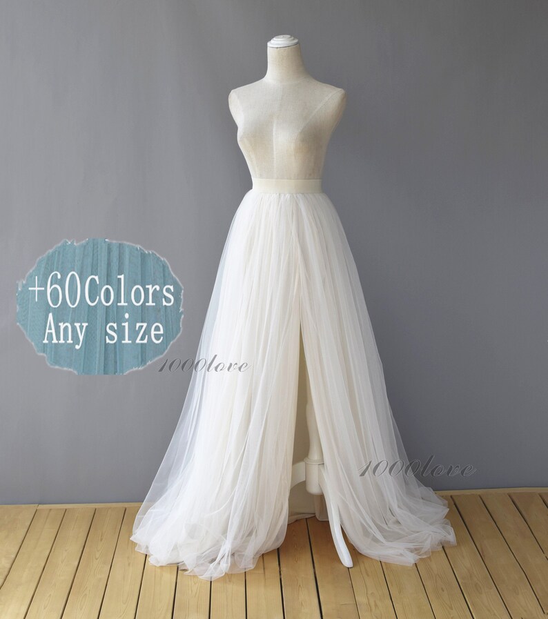 Maxi split floor length tulle skirt,elegant,wedding photo shoot evening dating tulle skirt,bridesmaid dresses 