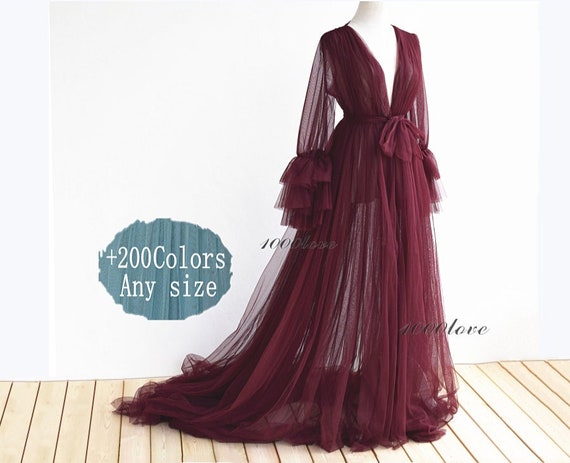 Custom Sheer Tulle Dress Formal Evening Dresses,long Sleeves Photo Shoot  Tulle Dress With Train,maternity Photography,tulle Maternity Gown, - Etsy  Singapore