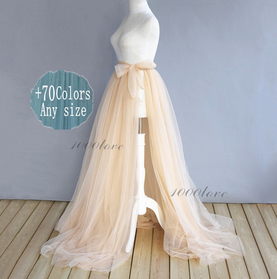 Sobrefalda desmontable de piel, una capa, dos o tres capas, falda