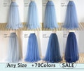 Adult wedding bridesmaid soft tulle skirt, floor length tulle skirt