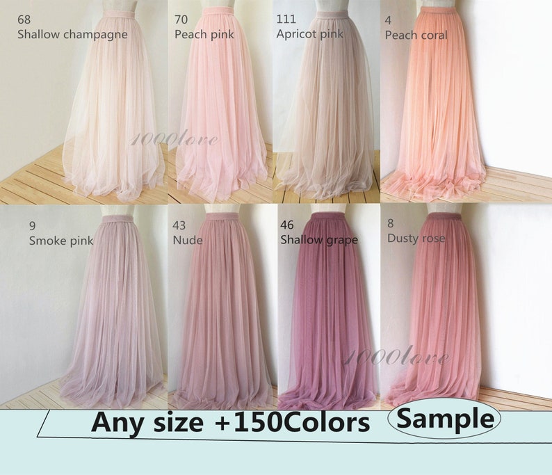 Échantillon du tulle, échantillon de couleur de tulle, nuancier du tulle, plus de 200 couleurs au choix image 1