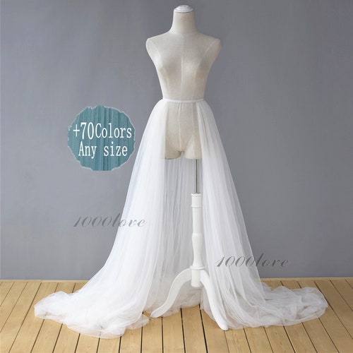 Surjupe blanche amovible, une couche, deux couches ou trois couches, jupe en tulle la plus douce, jupe de mariée, jupe en tulle pour séance photo
