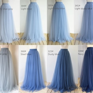 Mixture with any color tulle skirt , adult wedding bridesmaid dress photo shoot skirt,free combination image 9
