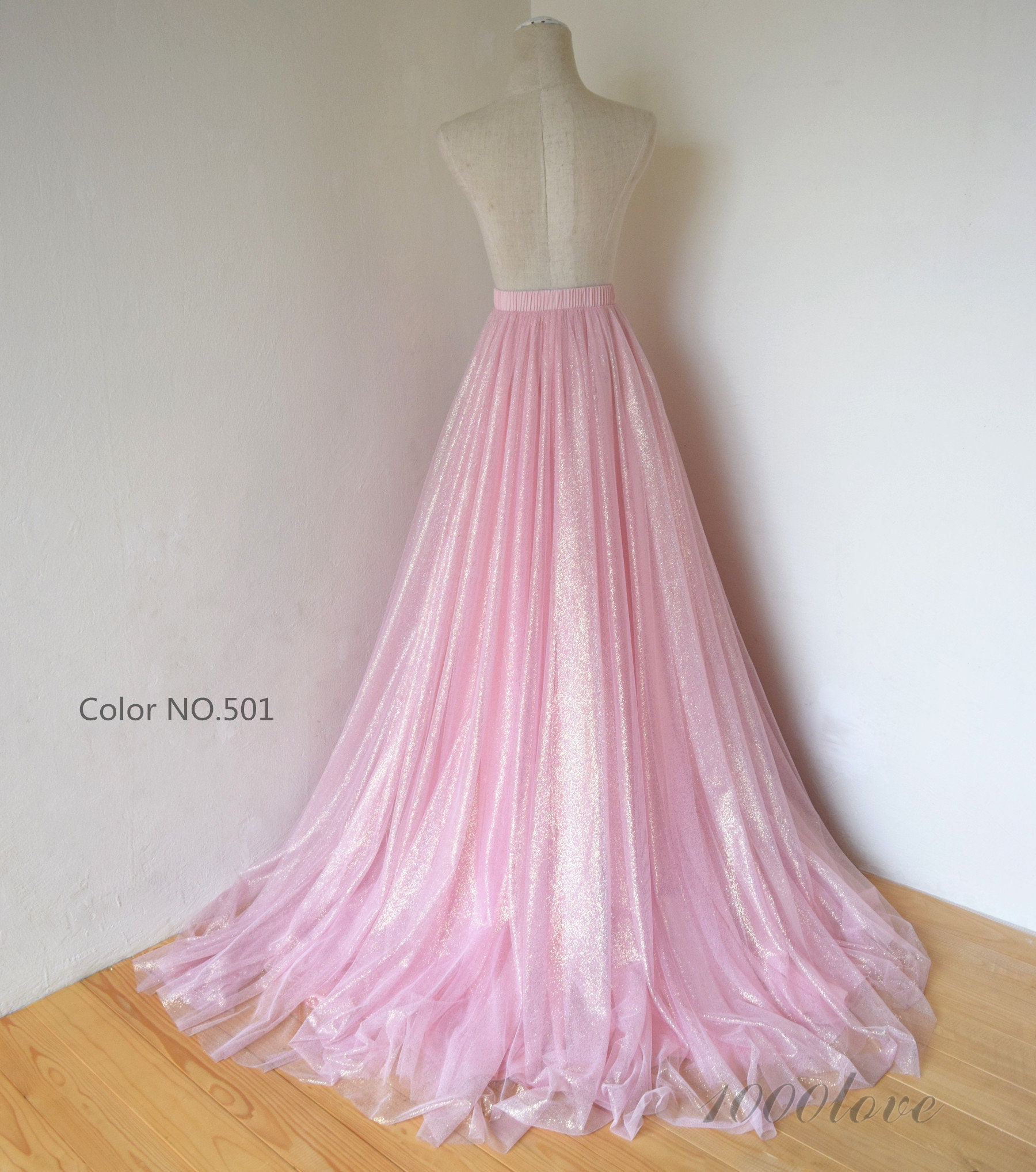 Sparkle Long Maxi Tulle Train Skirt Shimmering Bridesmaid Etsy Canada