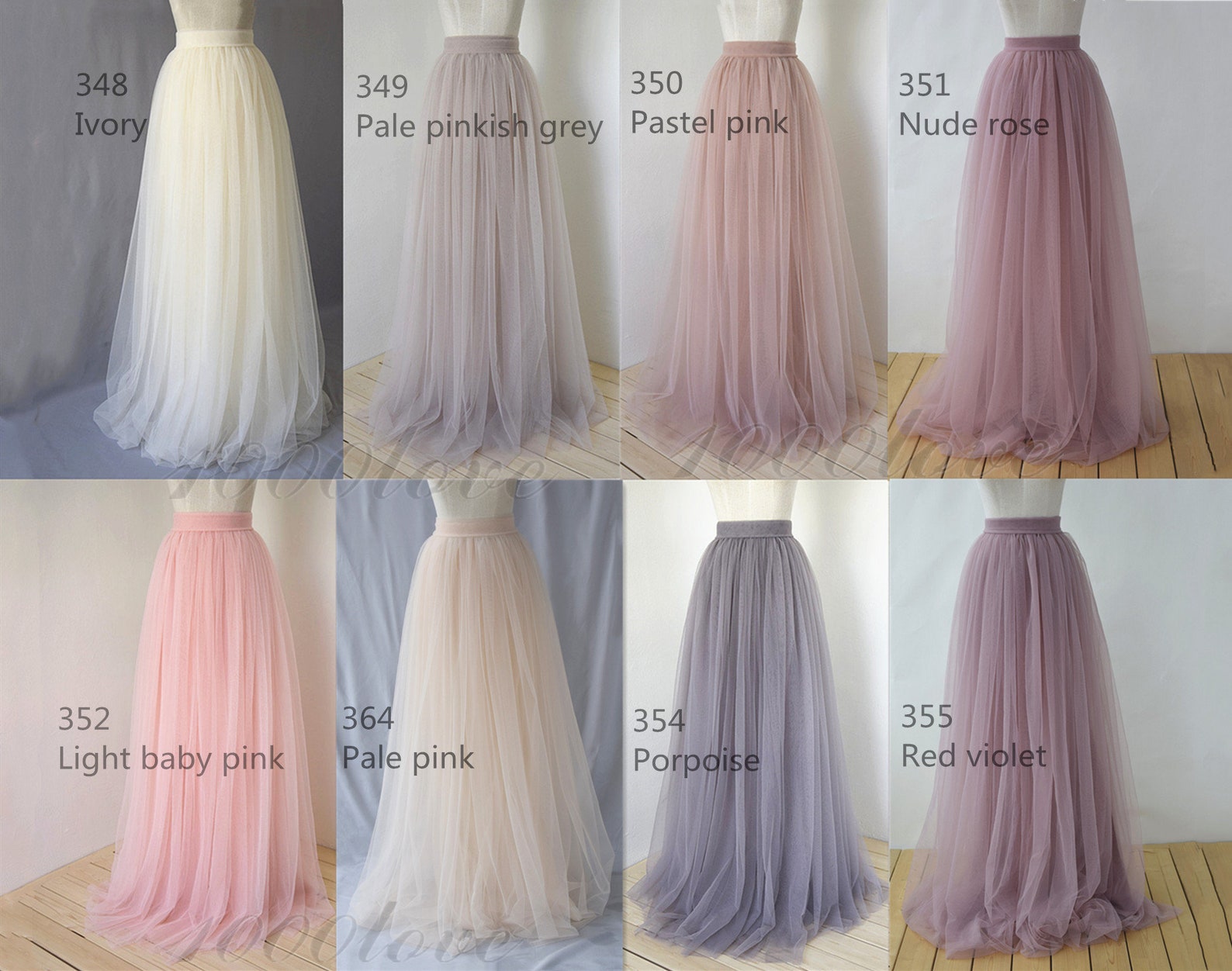 Adult softest tulle skirtMixture color long maxi tulle skirt | Etsy