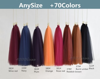 Summer women tulle skirt dress, adult tulle skirt women's tutu,knee length tea length tulle skirt ,bridesmaid tulle skirt