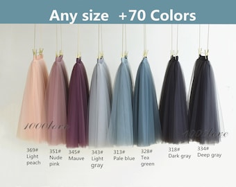Knee length softest tulle skirt,any size any color for the skirt,custom make adult tulle skirt,adult women bridesmaid tulle skirt