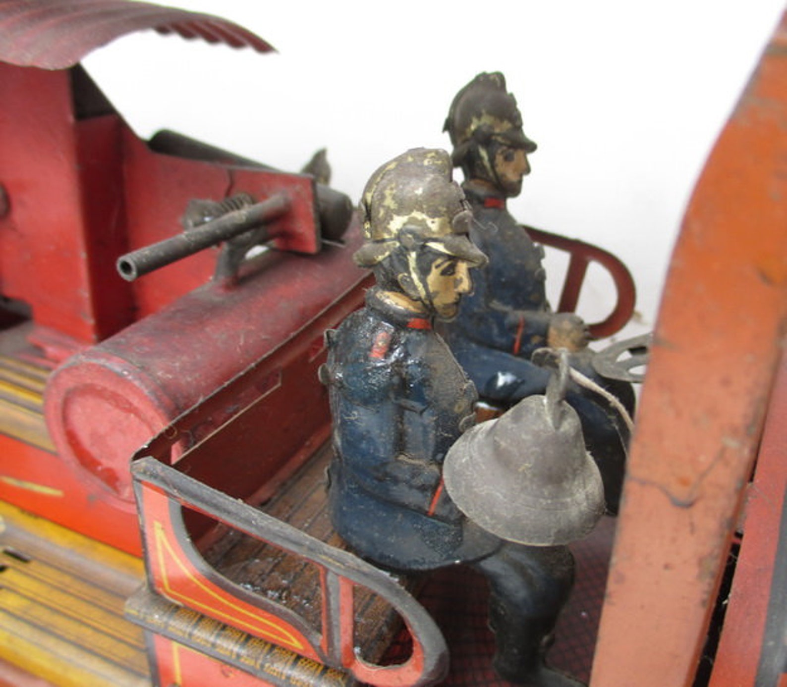 Antique Tin Toy Fire Truck Gunthermann, Germany BIG SIZE and Waterpump Etsy