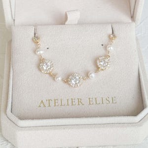 Gatsby Pearl Bridal Bracelet • Crystal Bracelet • Pearl & Crystal Bracelet • Wedding Bracelet