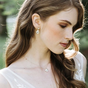 Celestial Pearl Drop Necklace Pearl Bridal Necklace Pearl Wedding Jewelry READY TO SHIP image 4