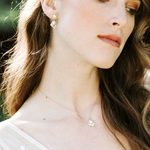 Celestial Pearl Drop Necklace Pearl Bridal Necklace Pearl Wedding Jewelry READY TO SHIP image 5