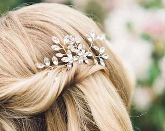 Everthine Crystal Hair Pins • READY TO SHIP • Silver, Gold or Rose Gold Wedding Hair Accessories • Bridal Hair Combs