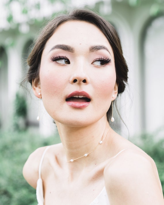 ピアス [LLOYD] Freshwater Pearl Long-Drop Gold & Silver Earrings Freshwater Pearl Drop Earrings | LELET NY