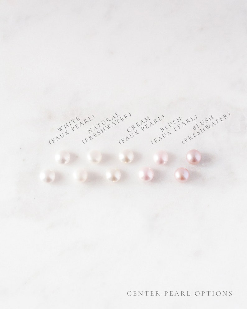 Celestial Pearl Cluster Earrings Pearl Earrings READY TO SHIP Pearl and Crystal Bridal Earrings Pearl Studs image 7