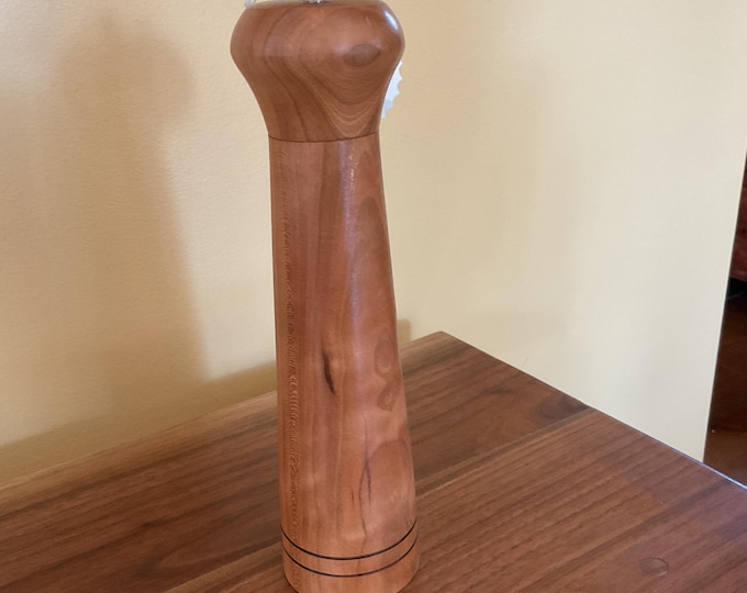 10” Hand Crafted Cherry Wood Pepper Mill