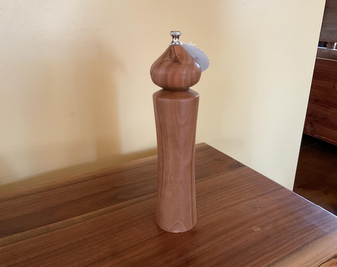 10 “Hand Crafted Cherry Wood Pepper Mill