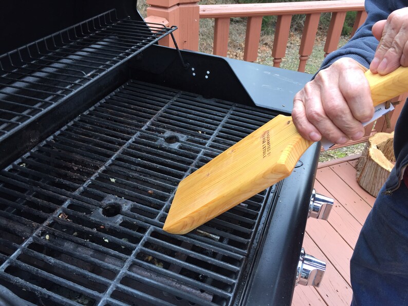 BBQ Grill Grate Scraper in Black Walnut/Oak or Cherry Wood Etsy