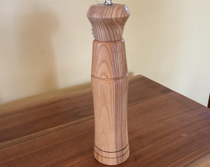 10” Hand Crafted Ash Wood Pepper Mill