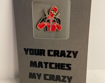 Deadpool-kaart - jouw gek komt gelijk met Mijn gek