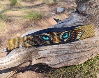 Jaguar Shamanic headband / hatband