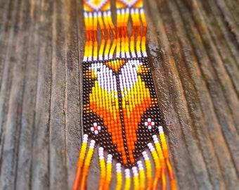 Guacamayo Macaw Beaded Necklace Colorful