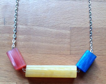 CLEARANCE SALE: Coloured block necklace