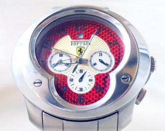 Rare FRANC VILA FERRARI Sport Chronograph Watch - Cobra Esprit Unique F6656