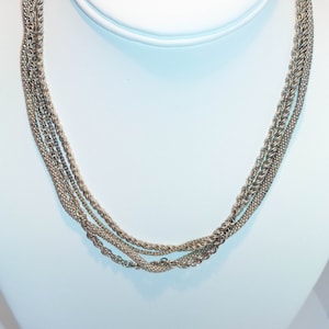 Silpada Sterling Multistrand Twist Necklace / Sterling Necklace / 925 Necklace / MultiStrand Twisted Rope Necklace / Silver Necklace