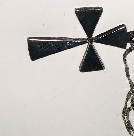 Sterling Necklace / Cross Pendant / 925 Necklace … - image 4