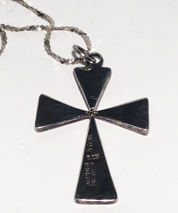 Sterling Necklace / Cross Pendant / 925 Necklace … - image 3