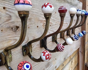 Vintage Style Ceramic Wall Coat Hook