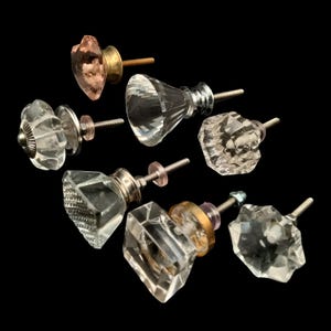 Vintage Style Glass Knobs for cabinets