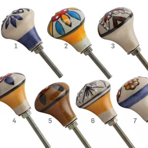 Bulb shape ceramic knobs
