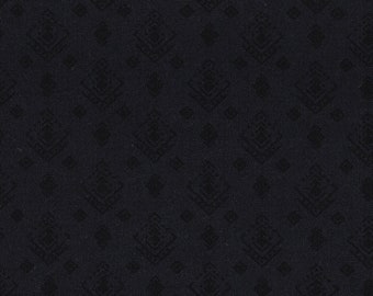 Black on Black Geo - Wilmington Prints Essentials After Dark - Fabric by the Yard - Fat Quarter